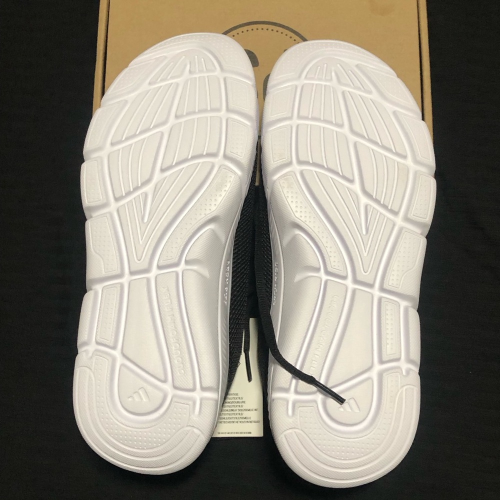 Adidas Women's Cloudfoam Flex - Laces Black/White Shoe Sneaker, Size 8.5 - Picture 6 of 7